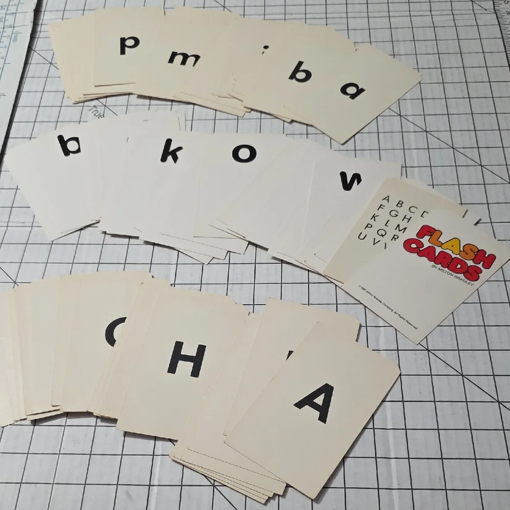 10-Sets Flash Cards Alphabet Shapes Capital Lowercase Picture Educatnl, Complete
